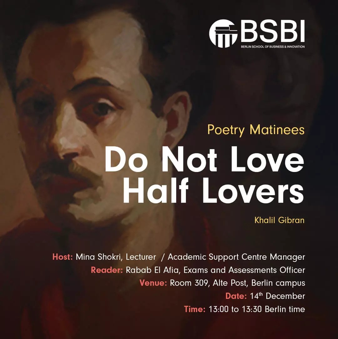  Do Not Love Half Lovers By Kahlil Gibran Poem Poster