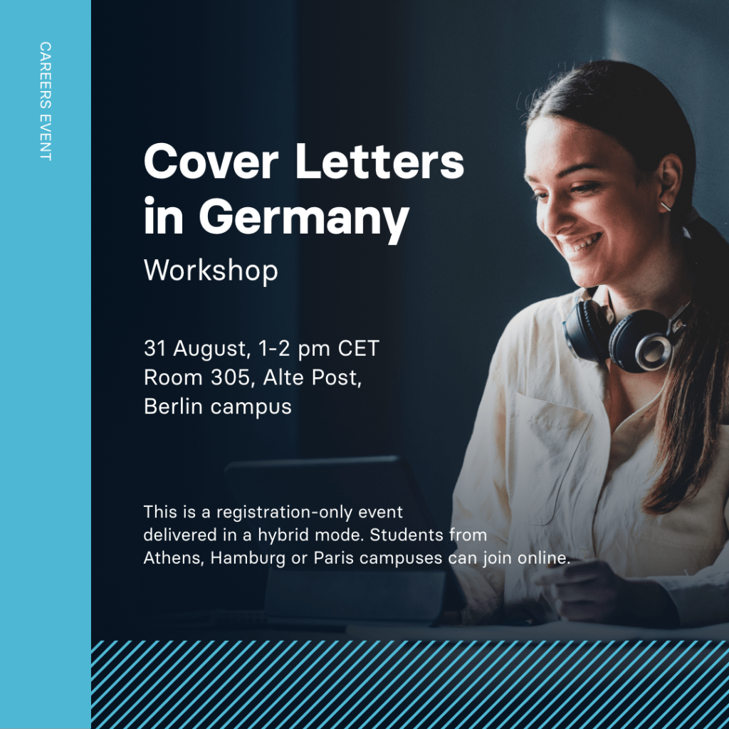 Career Events - Cover Letters in Germany